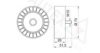 AUTEX 654092 Deflection/Guide Pulley, v-ribbed belt
